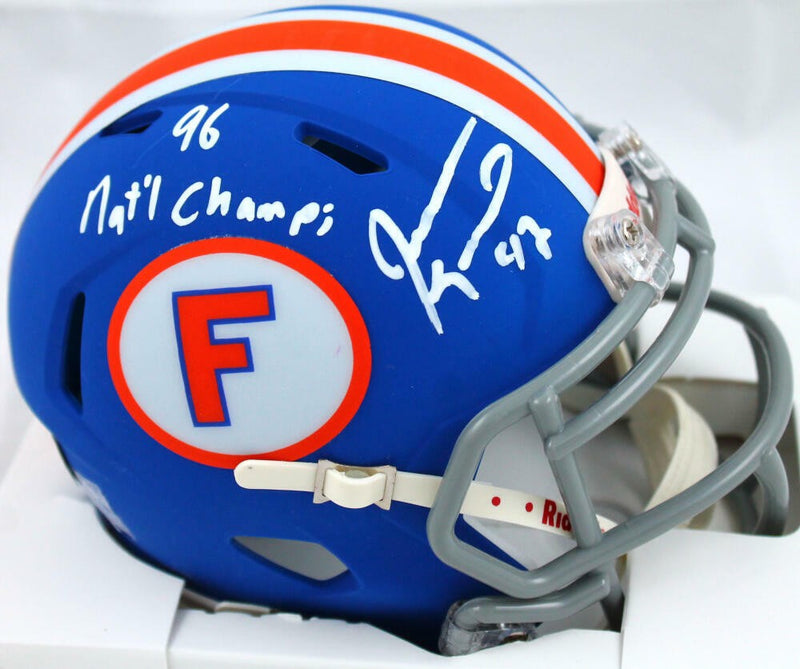 Jevon Kearse Signed Florida Gators Speed Mini Helmet (96 Natl Champs)