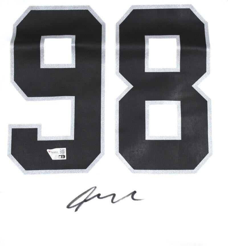 Maxx Crosby Autographed Las Vegas Raiders White Nike Jersey