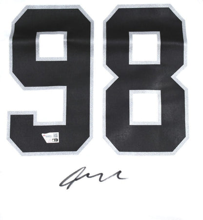 Maxx Crosby Autographed Las Vegas Raiders White Nike Jersey