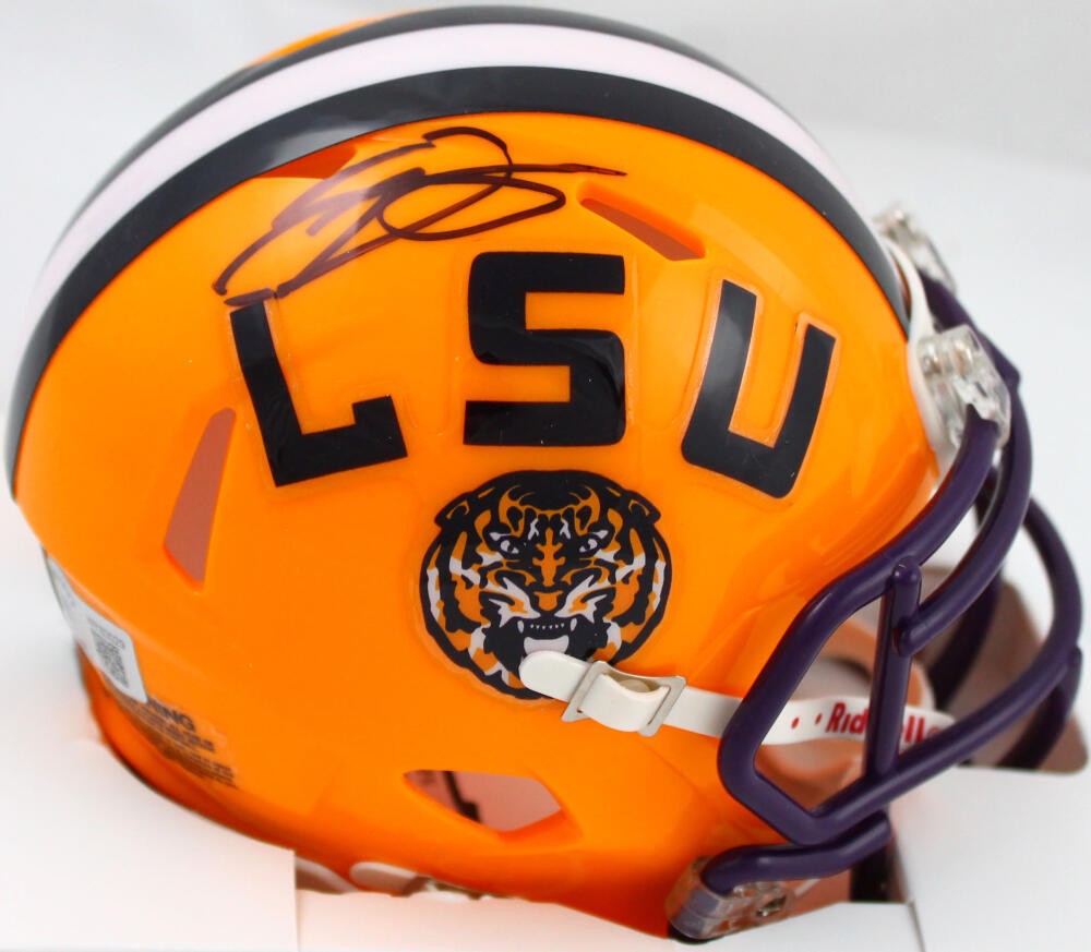 Odell Beckham Jr. Signed LSU Tigers Speed Mini Helmet - Black