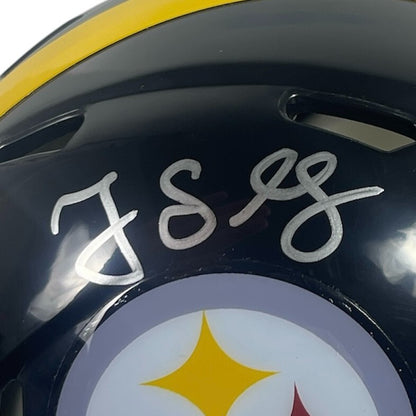 Greg Lloyd Signed Pittsburgh Steelers Speed Mini Helmet (Beckett)