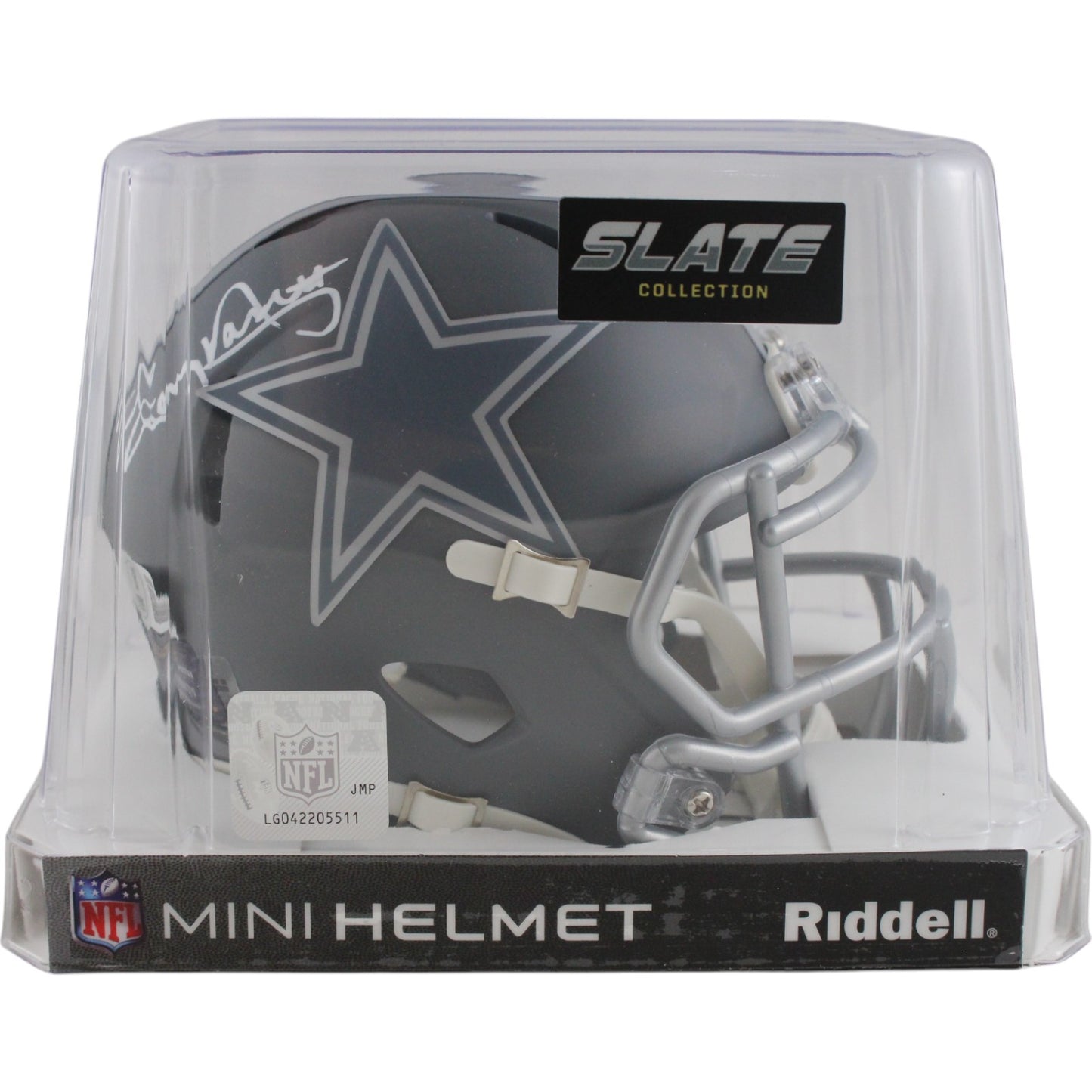 Tony Dorsett Autographed Dallas Cowboys Slate Mini Helmet