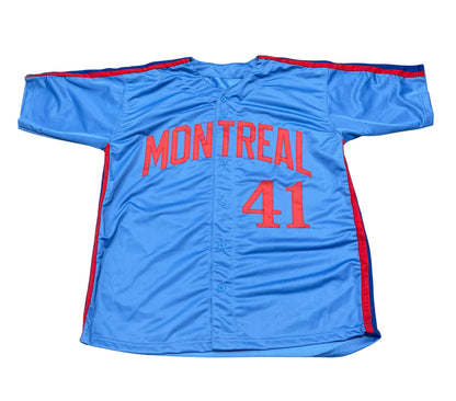 Jeff Reardon Signed Montreal Expos Custom Jersey (367 SV Inscription)