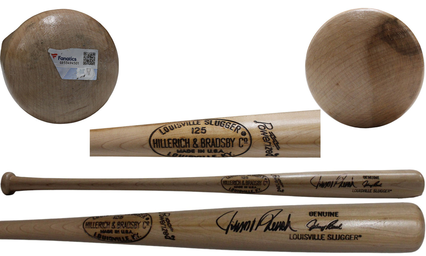 Johnny Bench Autographed Cincinnati Reds Blonde Game Model Baseball Bat