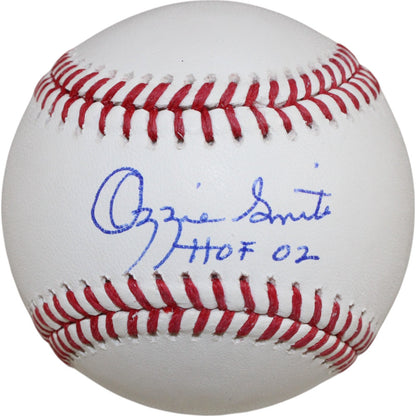 Ozzie Smith St. Louis Cardinals Autographed MLB Baseball (HOF Inscription)