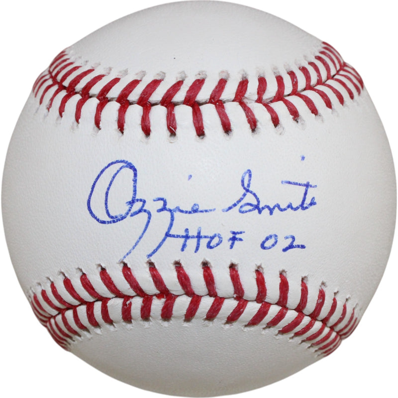 Ozzie Smith St. Louis Cardinals Autographed MLB Baseball (HOF Inscription)