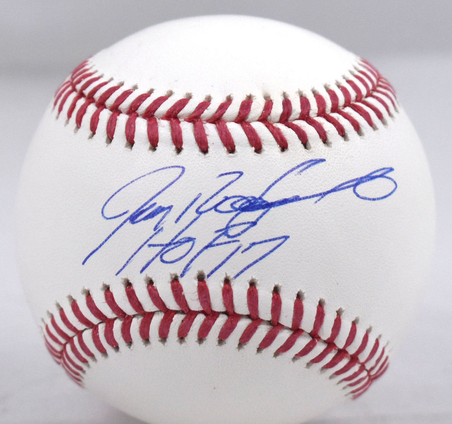 Ivan Rodriguez Autographed Official MLB Baseball with HOF Inscription