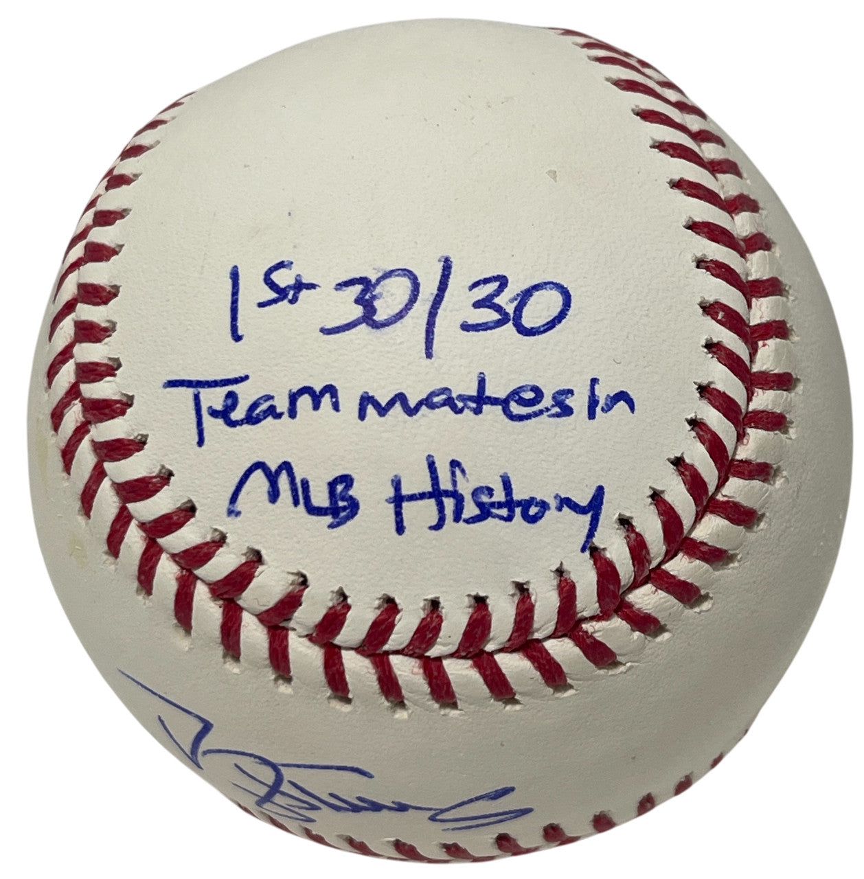 Darryl Strawberry & Howard Johnson Signed New York Mets ROMLB Baseball
