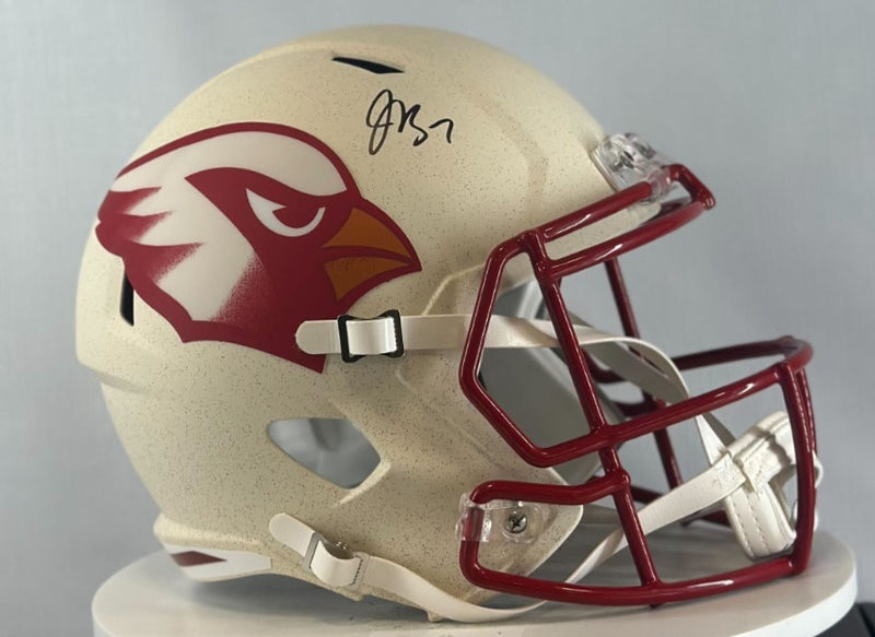 Jacoby Brissett Signed Arizona Cardinals Rivalries Replica Helmet