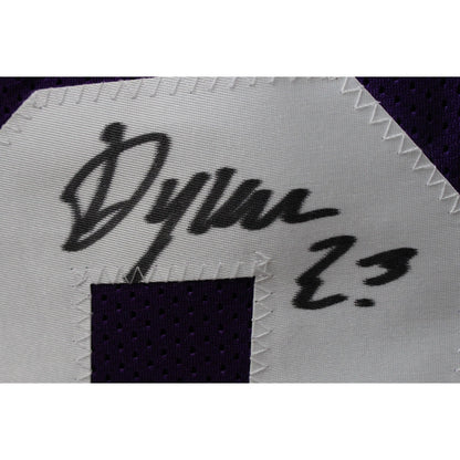 Dylan Edwards Autographed College Style Purple Jersey (Beckett BAS)