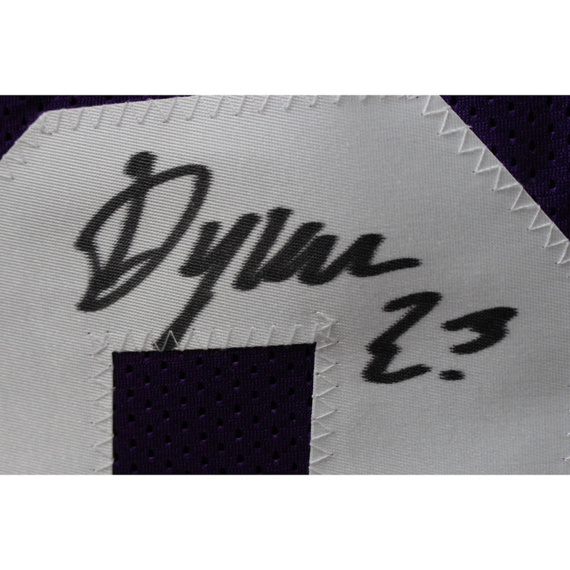 Dylan Edwards Autographed College Style Purple Jersey (Beckett BAS)