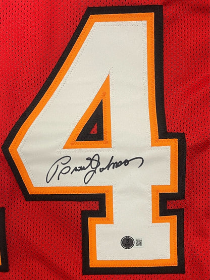 Brad Johnson Signed Tampa Bay Buccaneers Custom Football Jersey