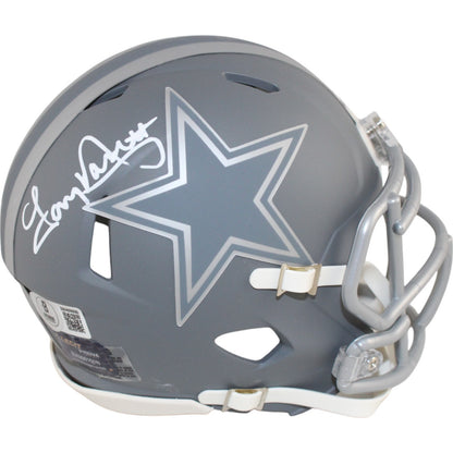 Tony Dorsett Autographed Dallas Cowboys Slate Mini Helmet