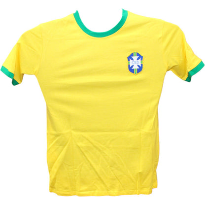 Roberto Carlos Signed Brazil National Style Yellow Jersey