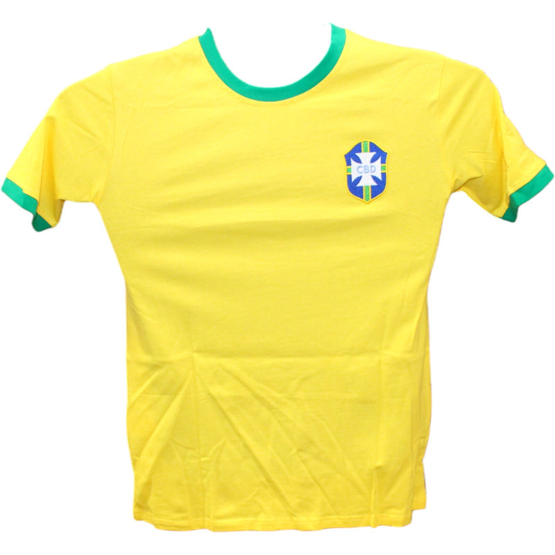 Roberto Carlos Signed Brazil National Style Yellow Jersey
