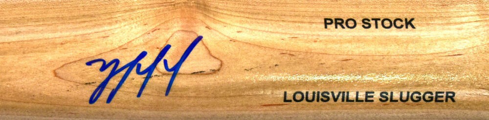 Yordan Alvarez Autographed Louisville Slugger Blonde Baseball Bat