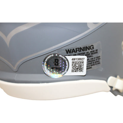 Shaun Alexander Seattle Seahawks Slate Mini Helmet Autographed Beckett