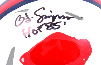 O.J. Simpson Signed Buffalo Bills 1965-73 Throwback Speed Mini Helmet (HOF)