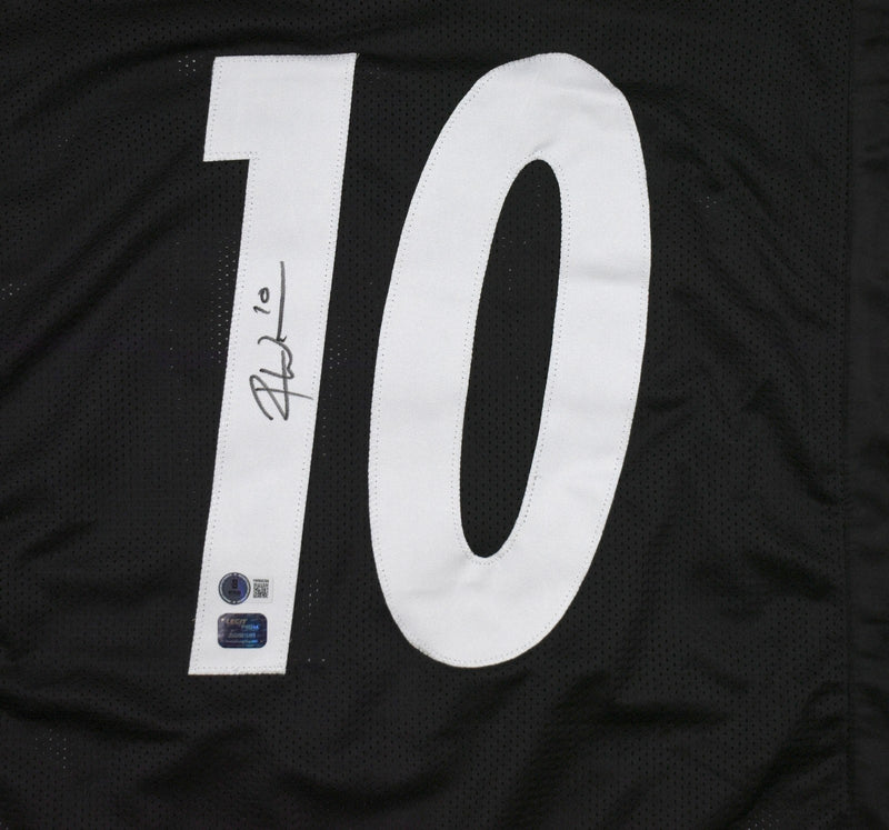 Roman Wilson Autographed Custom Black Football Jersey