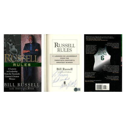 Bill Russell Signed Boston Celtics Russell Rules Book (Beckett LOA)