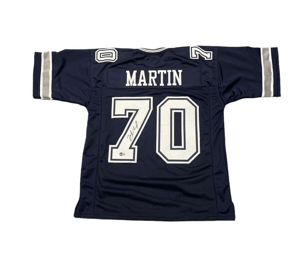 Zack Martin Signed Dallas Cowboys Custom Navy Jersey (BAS COA)