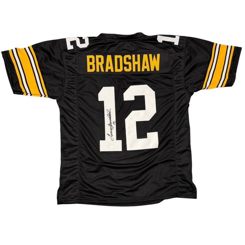 Terry Bradshaw Signed Pittsburgh Steelers Custom Jersey JSA COA