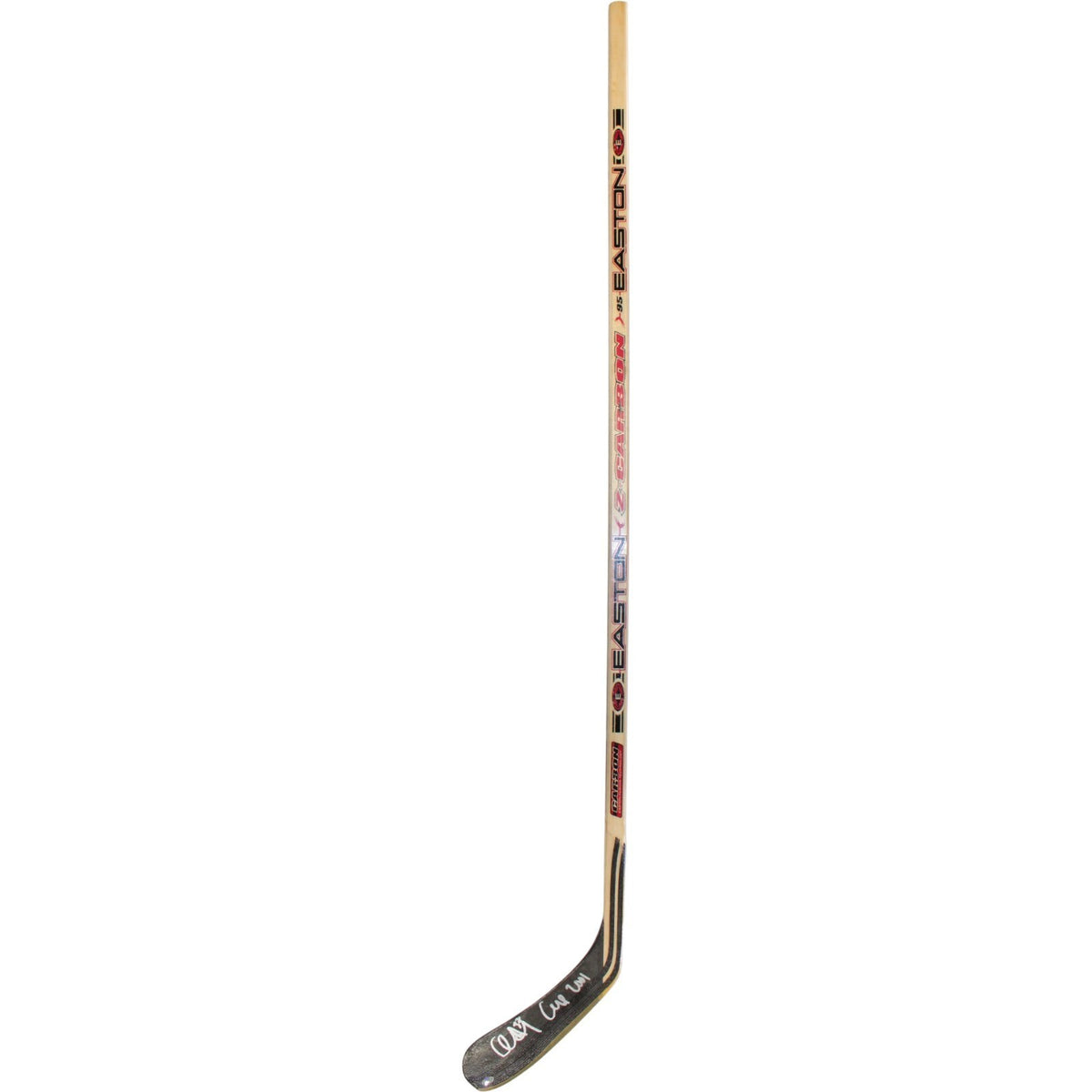 Chris Drury Signed Colorado Avalanche Hockey Stick - "Cup 2001" Inscription