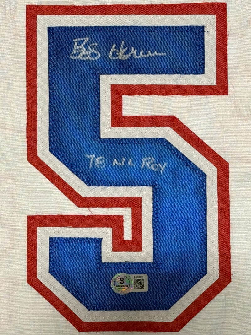 Bob Horner Atlanta Braves Signed Custom Jersey (78 NL ROY)