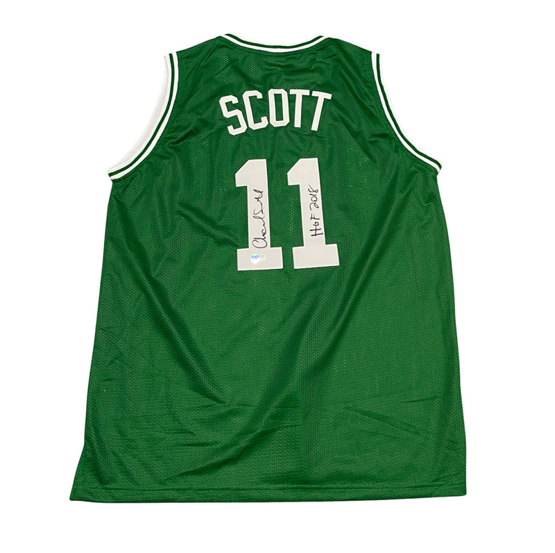 Charlie Scott Signed Boston Celtics Custom Jersey HOF 2018 Beckett Witness