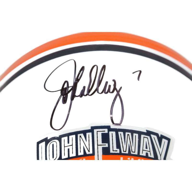John Elway Signed Hall of Fame Ceremony 7 VSR4 Mini Helmet
