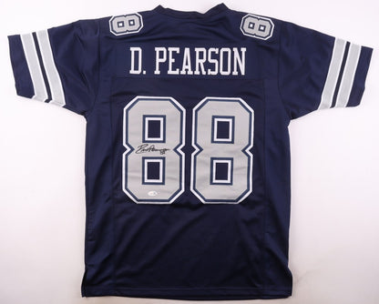 Drew Pearson Autographed Dallas Cowboys Dark Blue Custom Jersey