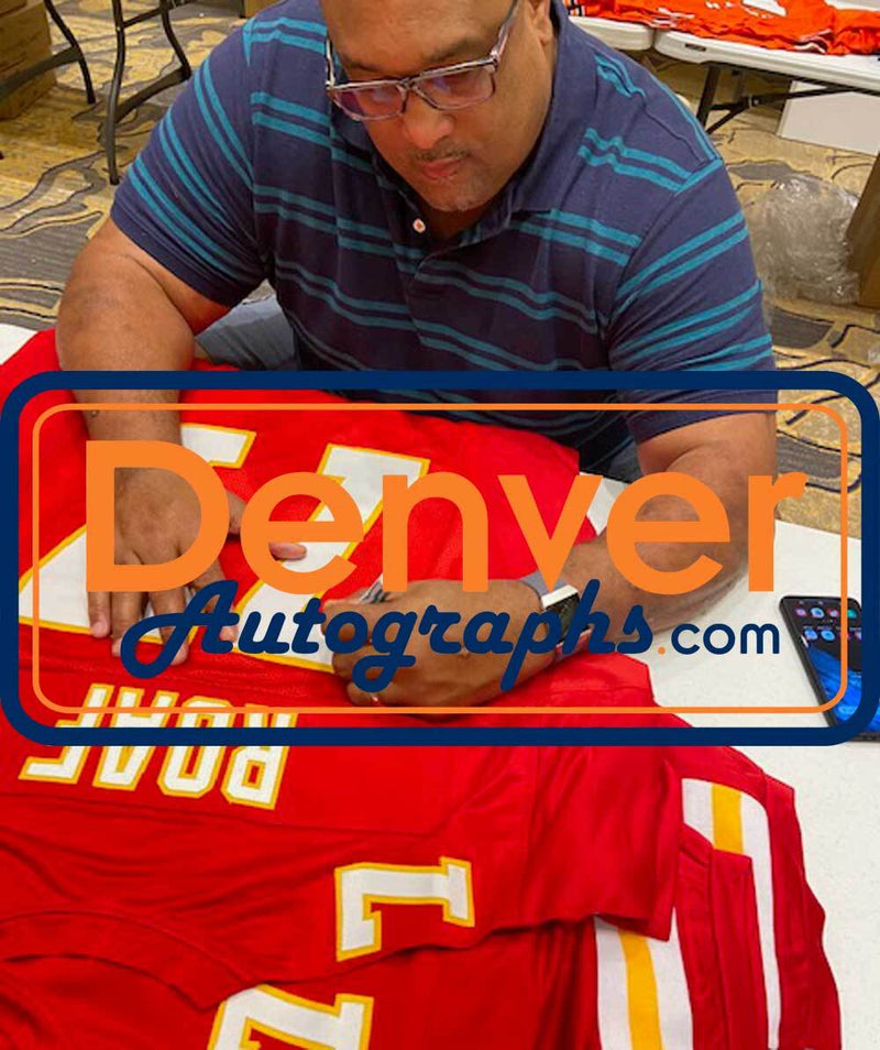 Willie Roaf Signed Kansas City Chiefs Custom Jersey (HOF Inscription)