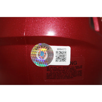 Jordan Addison Signed USC Trojans Riddell Mini Helmet Beckett COA
