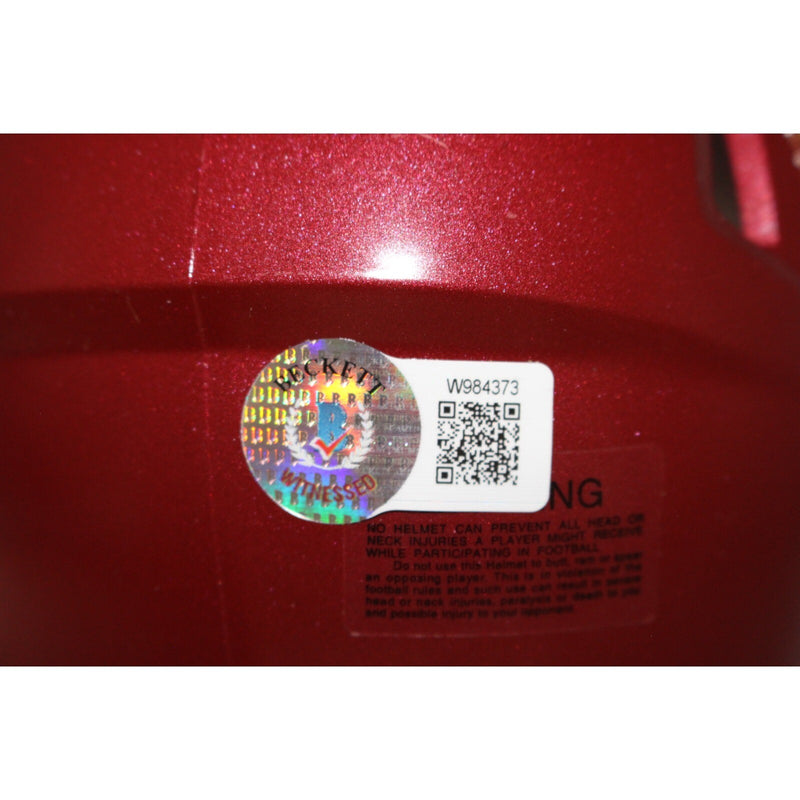 Jordan Addison Signed USC Trojans Riddell Mini Helmet Beckett COA