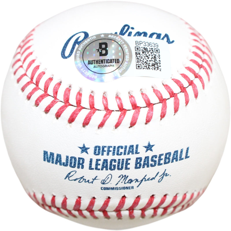 Nolan Ryan Signed Texas Rangers Official Major League Baseball BAS