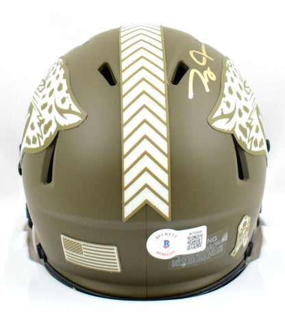 Zay Jones Autographed Jacksonville Jaguars Salute to Service Mini Helmet
