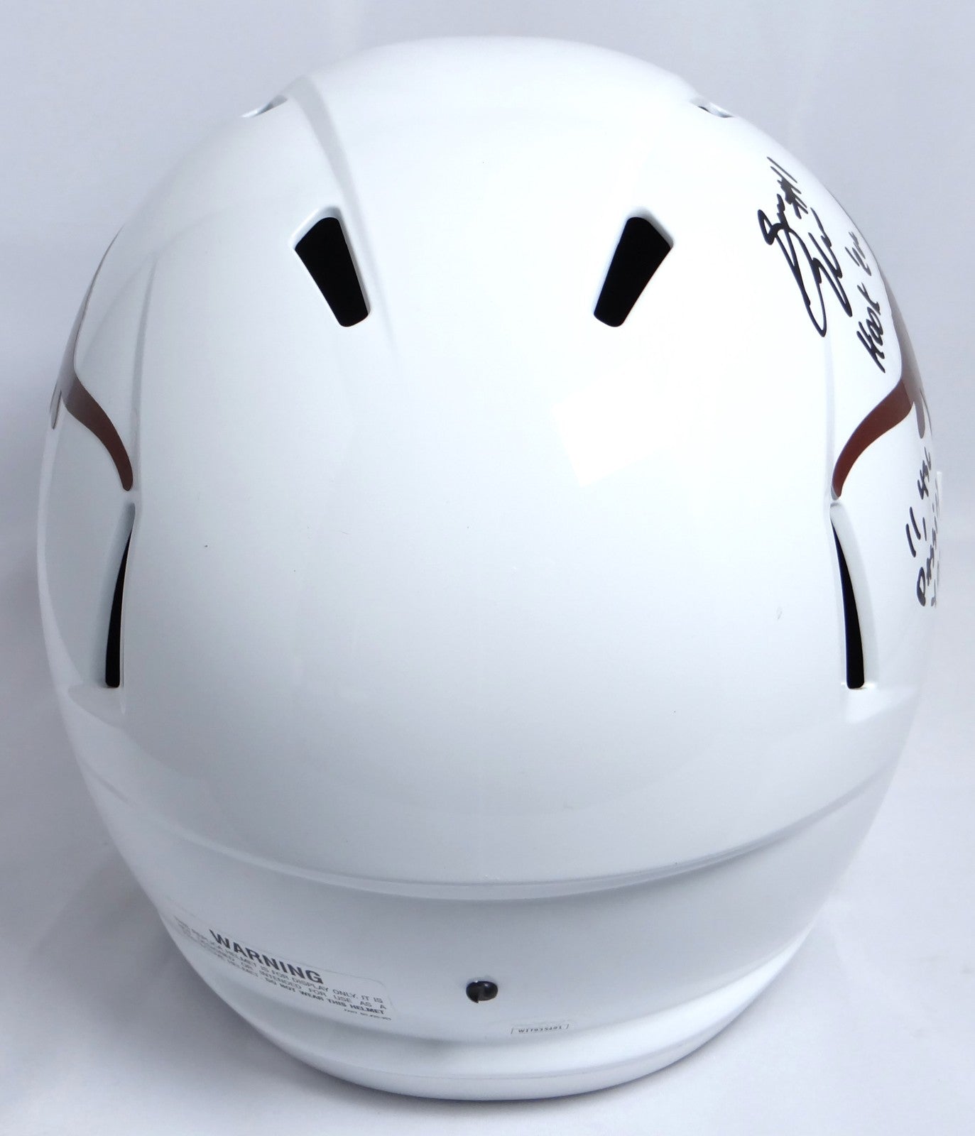 Sam Ehlinger Signed Texas Longhorns Full Size Speed Helmet with Inscriptions