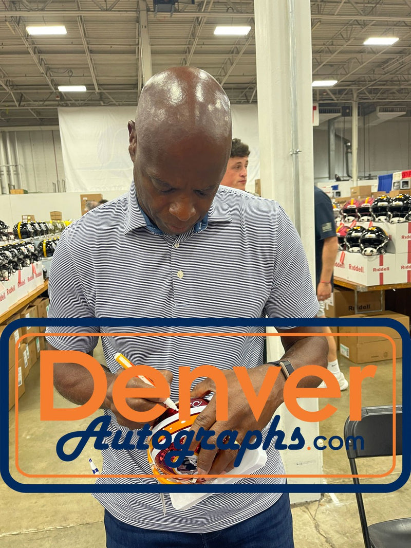 Darrell Green Washington Redskins Autographed Chrome Mini Helmet