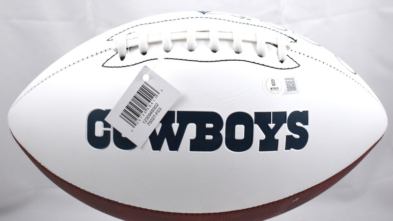 Michael Irvin Autographed Dallas Cowboys Logo Football
