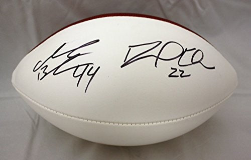 David Wilson & Ahmad Bradshaw Signed New York Giants Logo Football