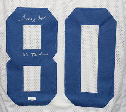 Tony Hill Dallas Cowboys Signed Custom Pro Style White Jersey