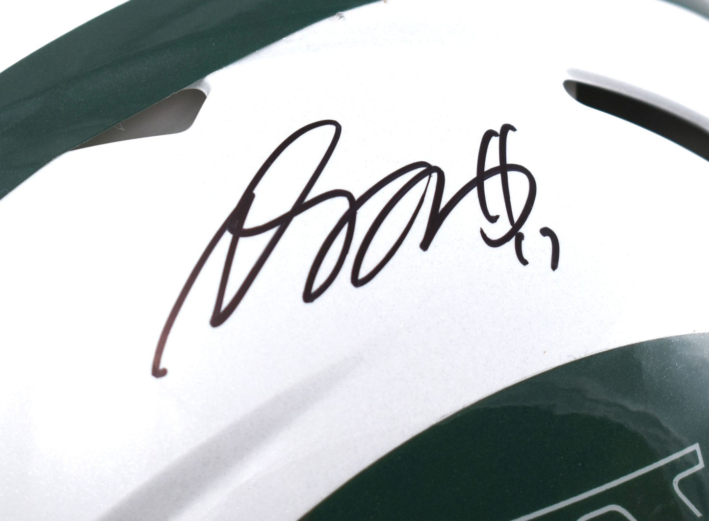 Davante Adams Autographed New York Jets Full Size Speed Authentic Helmet