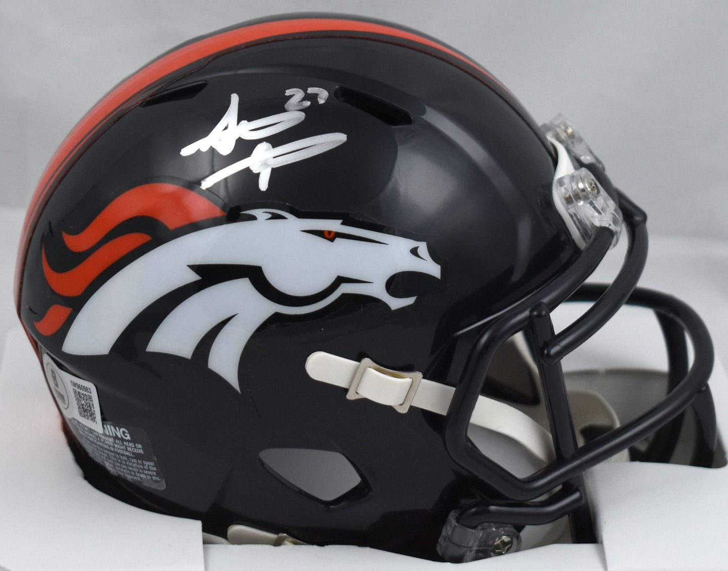 Steve Atwater Autographed Denver Broncos Speed Mini Helmet