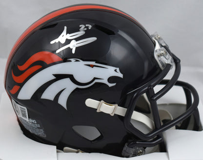 Steve Atwater Autographed Denver Broncos Speed Mini Helmet