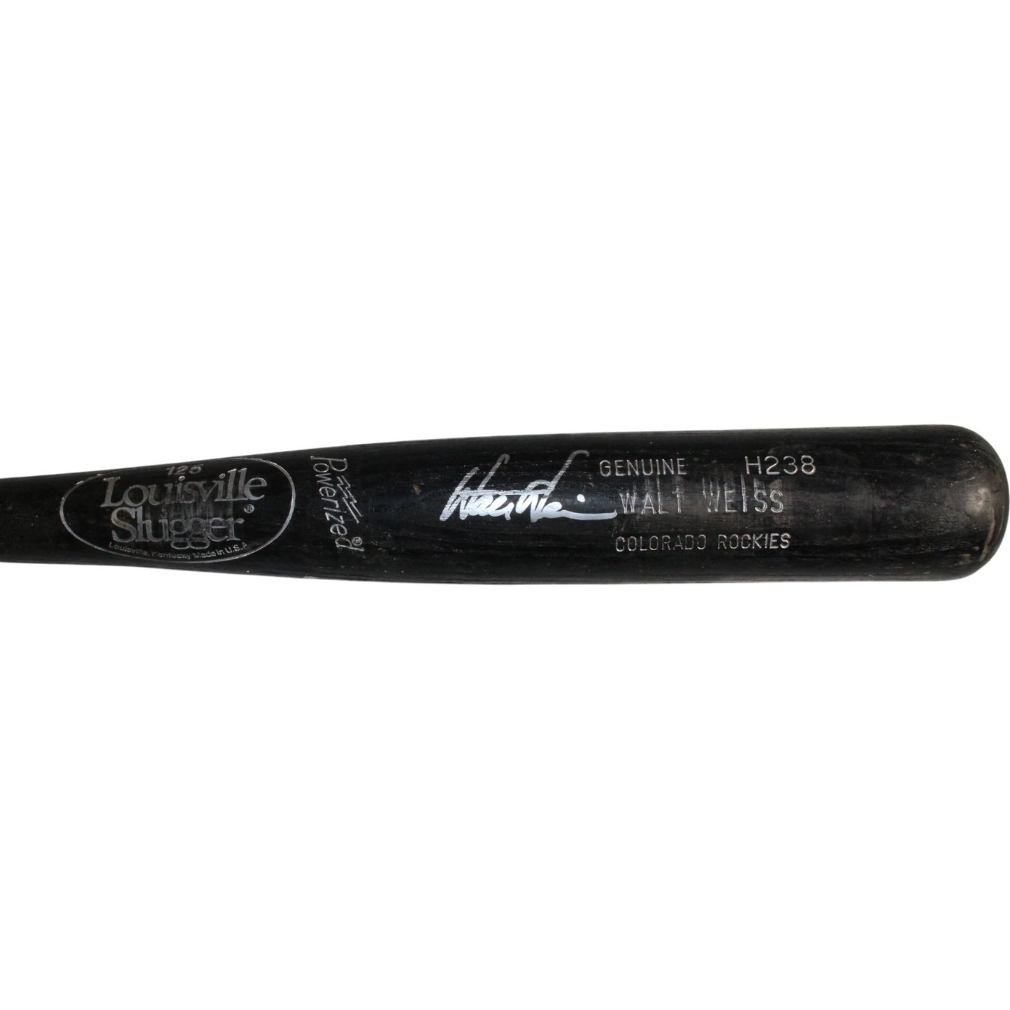 Walt Weiss Autographed Colorado Rockies Game-Used Broken Baseball Bat