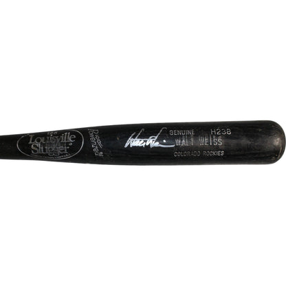Walt Weiss Autographed Colorado Rockies Game-Used Broken Baseball Bat