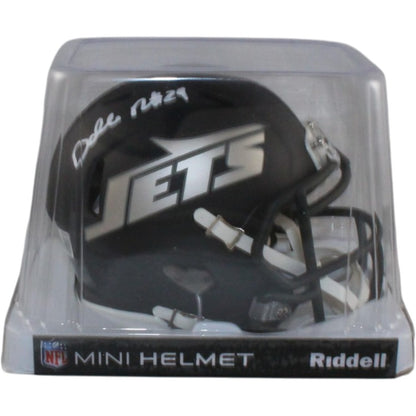 Darrelle Revis Autographed New York Jets Rivalries Mini Helmet