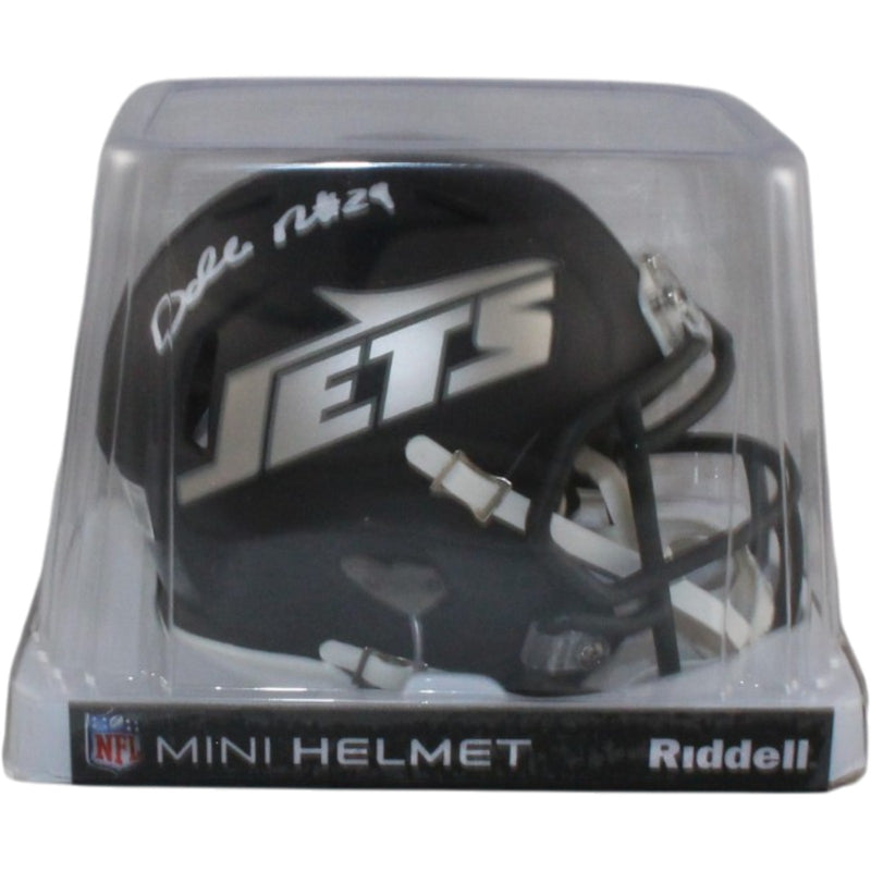 Darrelle Revis Autographed New York Jets Rivalries Mini Helmet