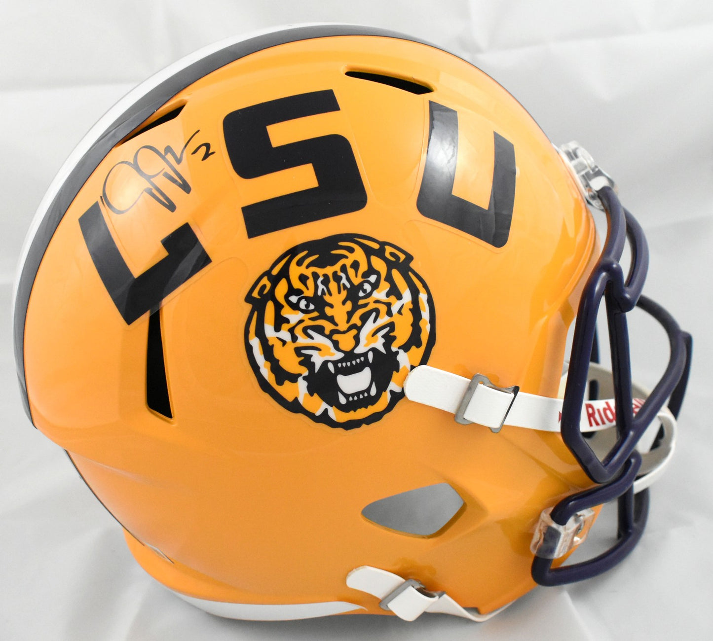Justin Jefferson Autographed LSU Tigers Full Size Speed Helmet