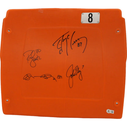 John Elway, Shannon Sharpe, Ed McCaffrey & Rod Smith Signed Broncos Seat Back